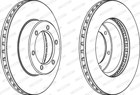 Ferodo DDF614 - Brake Disc autospares.lv