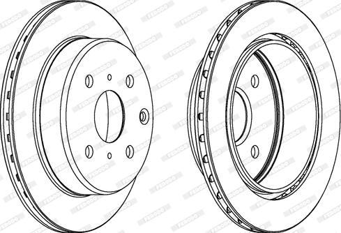 Ferodo DDF611 - Brake Disc autospares.lv