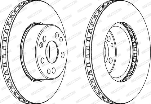 Ferodo DDF613 - Brake Disc autospares.lv