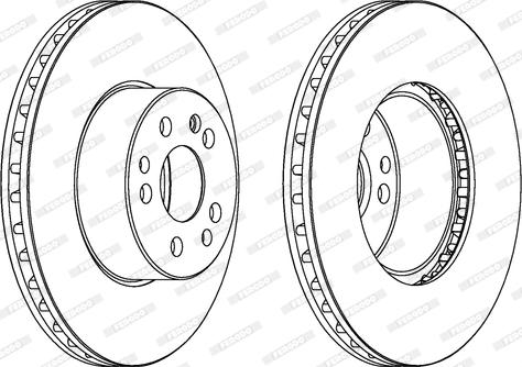 Ferodo DDF629 - Brake Disc autospares.lv