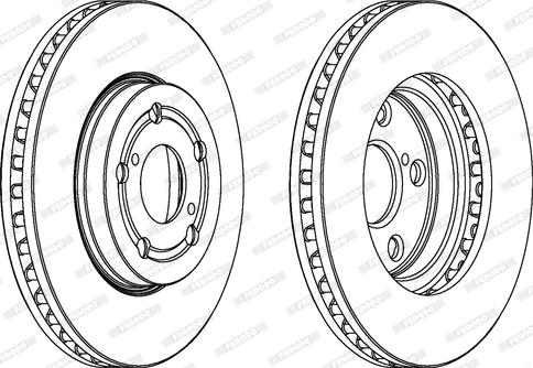 Ferodo DDF621 - Brake Disc autospares.lv