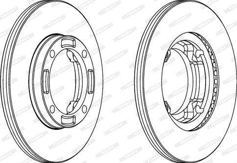 Ferodo DDF622 - Brake Disc autospares.lv