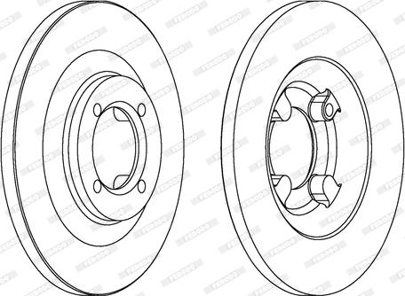 Ferodo DDF049 - Brake Disc autospares.lv