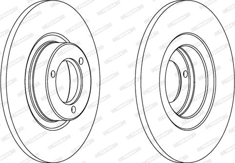 Ferodo DDF041 - Brake Disc autospares.lv