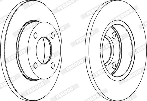 Ferodo DDF048X - Brake Disc autospares.lv