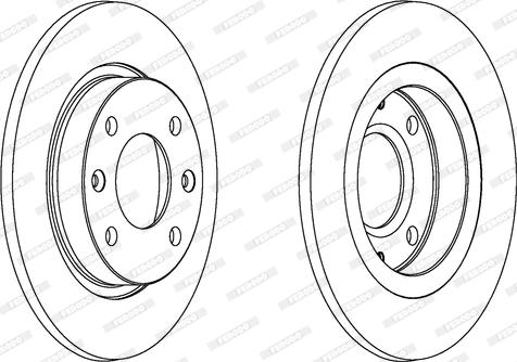 Ferodo DDF059C - Brake Disc autospares.lv