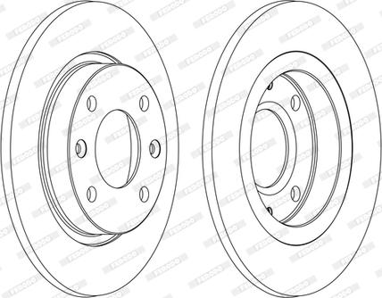 Ferodo DDF059-D - Brake Disc autospares.lv