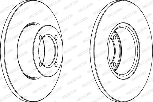 Ferodo DDF054 - Brake Disc autospares.lv