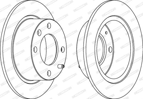 Ferodo DDF052 - Brake Disc autospares.lv