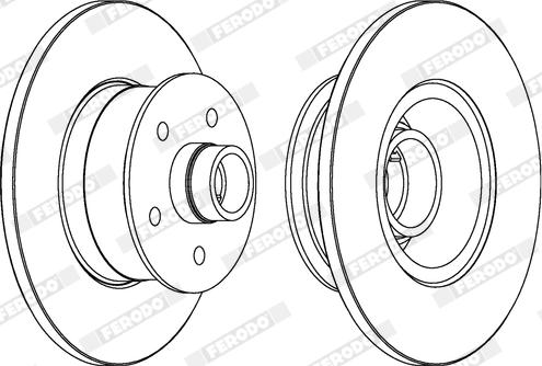 Ferodo DDF057X - Brake Disc autospares.lv