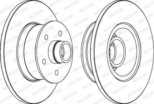 Ferodo DDF057 - Brake Disc autospares.lv