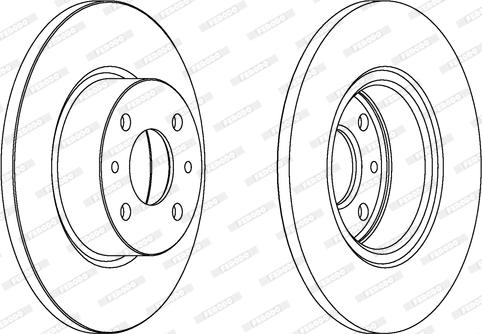 Ferodo DDF068 - Brake Disc autospares.lv