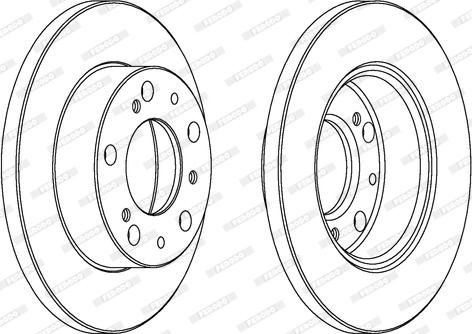 Ferodo DDF063 - Brake Disc autospares.lv