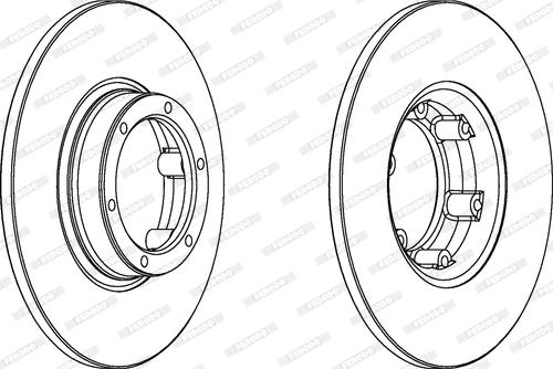 Ferodo DDF016 - Brake Disc autospares.lv