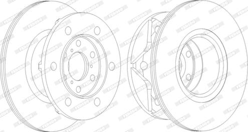 Ferodo DDF089 - Brake Disc autospares.lv