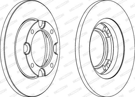 Ferodo DDF087 - Brake Disc autospares.lv