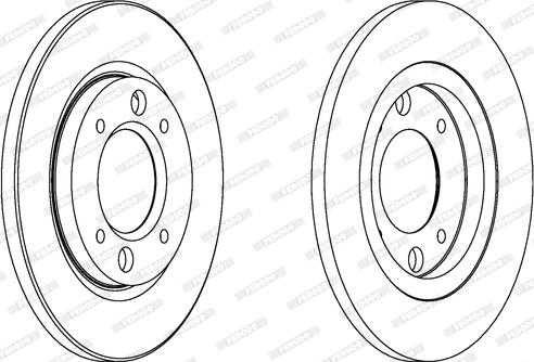 FOMAR Friction FO 2056 - Brake Disc autospares.lv