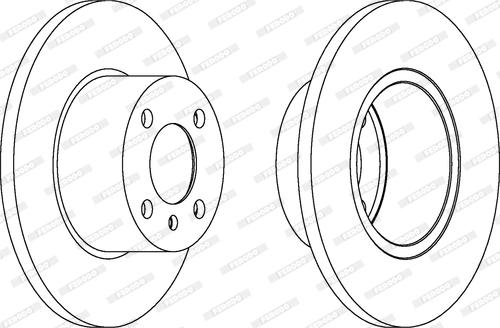 Ferodo DDF075 - Brake Disc autospares.lv