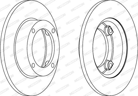 Ferodo DDF073 - Brake Disc autospares.lv