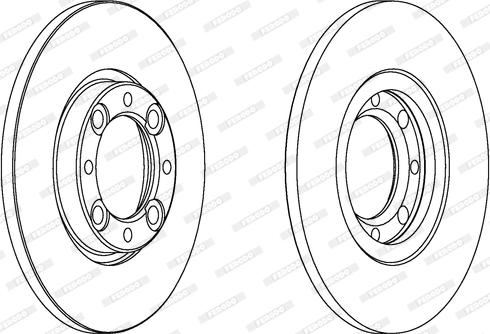 Ferodo DDF072 - Brake Disc autospares.lv