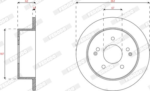 Ferodo DDF1993C - Brake Disc autospares.lv