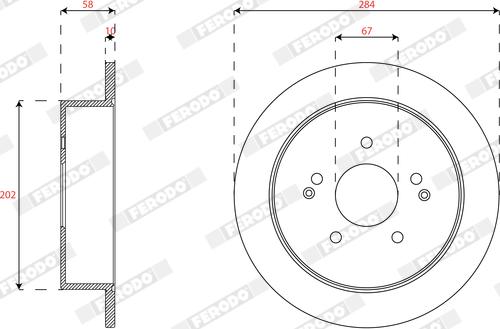 Ferodo DDF1992C - Brake Disc autospares.lv