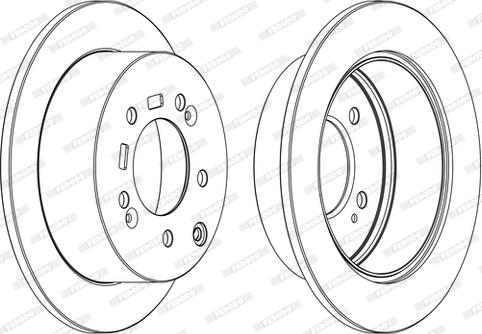 Ferodo DDF1945P-D - Brake Disc autospares.lv