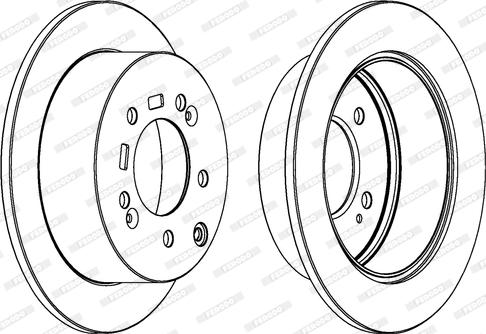 Ferodo DDF1945 - Brake Disc autospares.lv