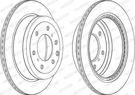 Ferodo DDF1965C - Brake Disc autospares.lv