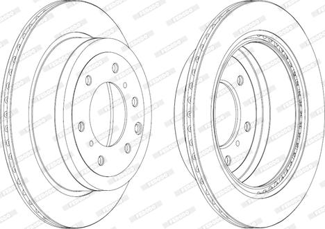 Ferodo DDF1965 - Brake Disc autospares.lv