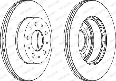 Ferodo DDF196 - Brake Disc autospares.lv