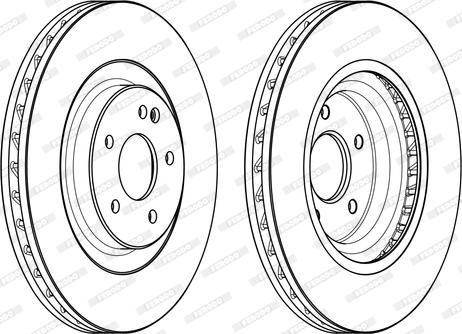 Ferodo DDF1900C-1 - Brake Disc autospares.lv