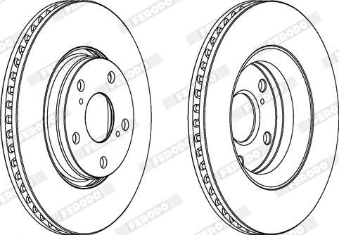 Ferodo DDF1913X - Brake Disc autospares.lv