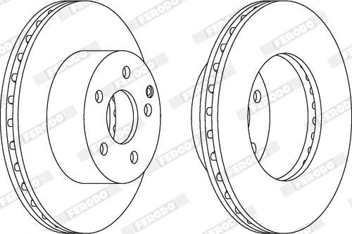 Ferodo DDF1917X - Brake Disc autospares.lv