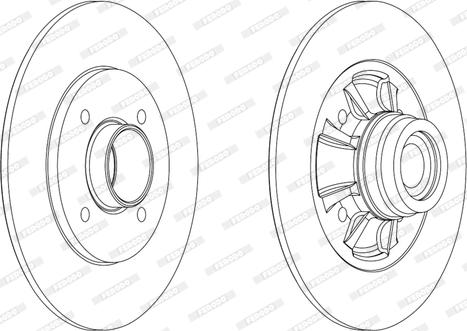 Ferodo DDF1984-1 - Brake Disc autospares.lv