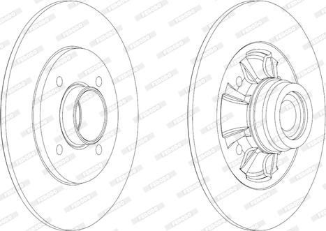 Ferodo DDF1984 - Brake Disc autospares.lv