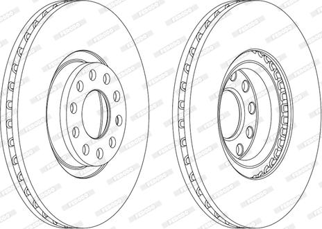 Ferodo DDF1983C-1 - Brake Disc autospares.lv