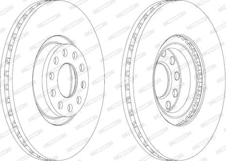 Ferodo DDF1983C - Brake Disc autospares.lv