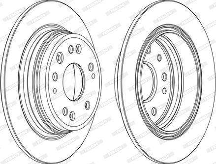 Ferodo DDF1933C-1-D - Brake Disc autospares.lv