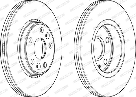 Ferodo DDF1979C - Brake Disc autospares.lv