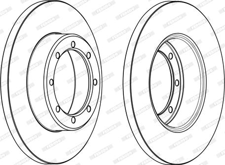 Ferodo DDF1977C - Brake Disc autospares.lv