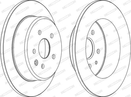 Ferodo DDF1499C - Brake Disc autospares.lv