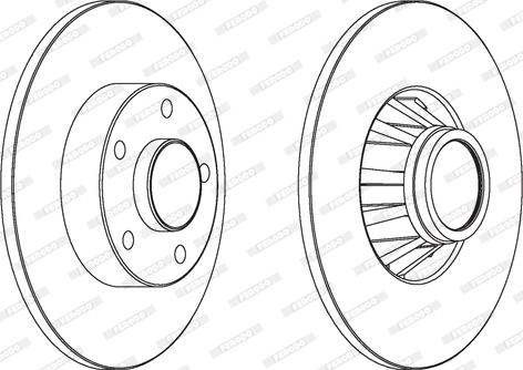 Ferodo DDF1498C-1 - Brake Disc autospares.lv