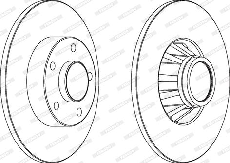 Ferodo DDF1498 - Brake Disc autospares.lv