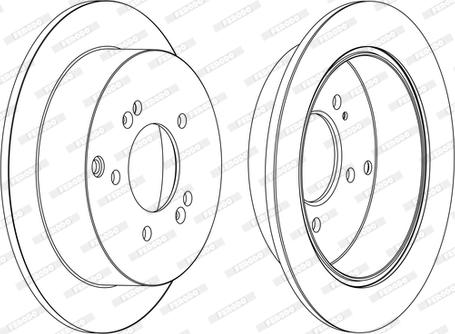 Ferodo DDF1493C-D - Brake Disc autospares.lv