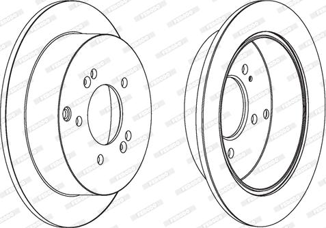 Ferodo DDF1493C - Brake Disc autospares.lv