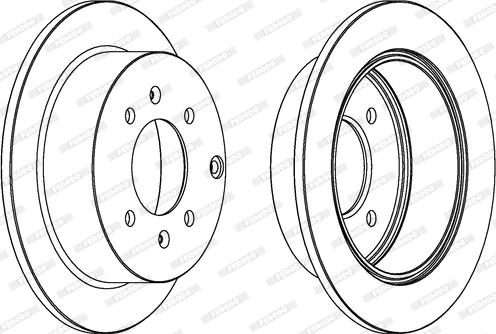 Ferodo DDF1448 - Brake Disc autospares.lv