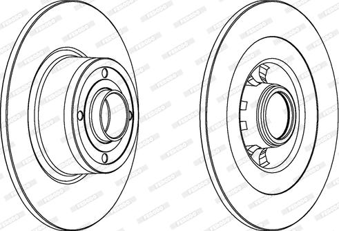 Ferodo DDF1443 - Brake Disc autospares.lv