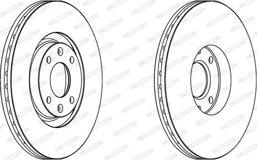 Ferodo DDF1442C - Brake Disc autospares.lv