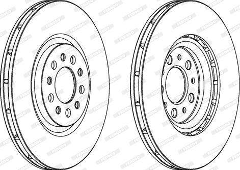 Ferodo DDF1455C-1 - Brake Disc autospares.lv